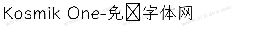 Kosmik One字体转换